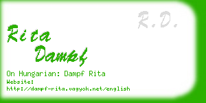 rita dampf business card